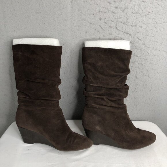 Alex Marie Boots Womens 8.5M Brown Suede Slouchy Boho Western Dana204 Chocolate - Picture 2 of 16